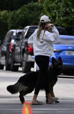 Pregnant GISELE BUNDCHEN Out with Her Dogs in Miami 01/13/2025