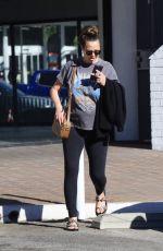 Pregnant KRISTEN DOUTE Out and About in Los Angeles 01/21/2025
