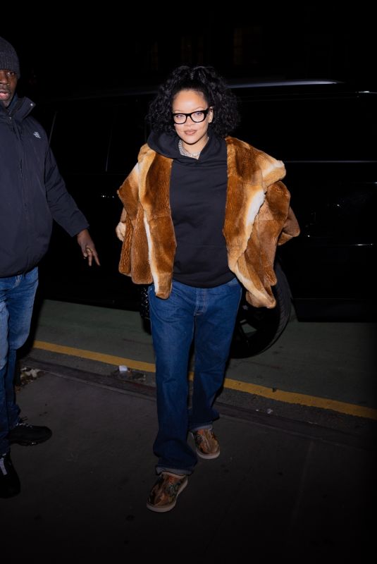 RIHANNA and A$AP Rocky Heading to Dinner in New York City 01/02/2025