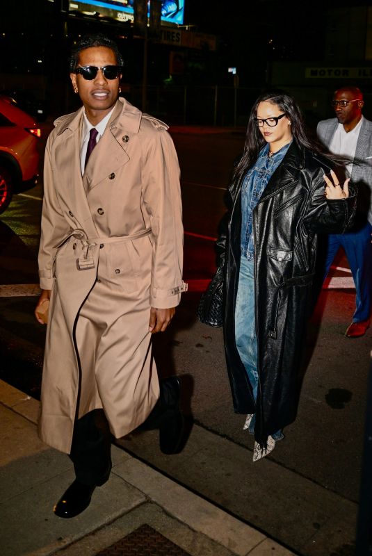 RIHANNA and $AP Rocky Out for a Night at Verse in Hollywood 01/28/2025