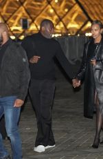 SABRINA DHOWRE and Idris ELBA Leaves Louis Vuitton Fashion Show in Paris 01/21/2025