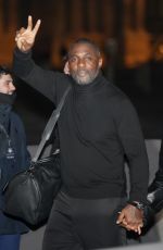 SABRINA DHOWRE and Idris ELBA Leaves Louis Vuitton Fashion Show in Paris 01/21/2025