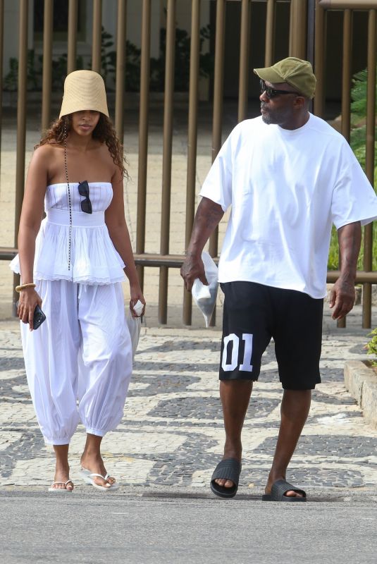 SABRINA DHOWRE and Idris ELBA Out and About in Rio de Janeiro 01/01/2025