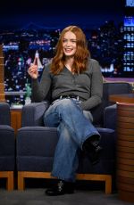 SADIE SINK at Tonight Show Starring Jimmy Fallon in New York 01/30/2025