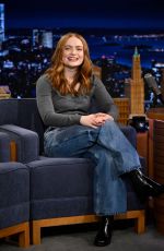 SADIE SINK at Tonight Show Starring Jimmy Fallon in New York 01/30/2025