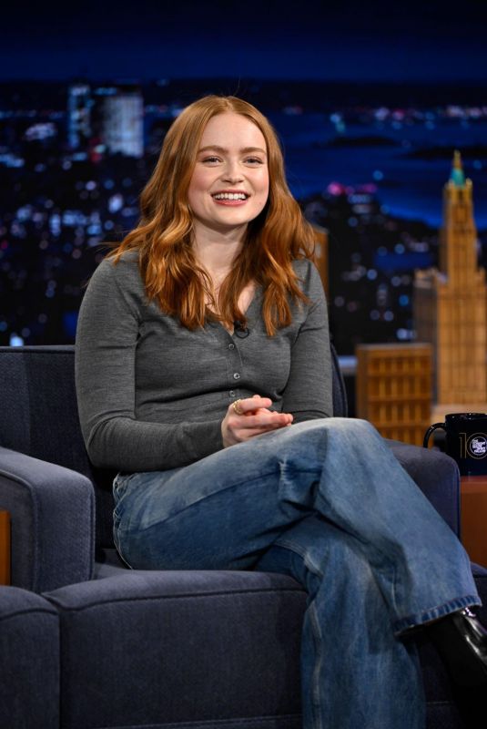 SADIE SINK at Tonight Show Starring Jimmy Fallon in New York 01/30/2025
