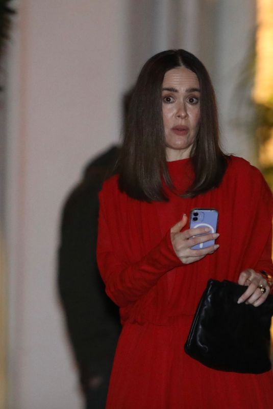 SARAH PAULSON Leaves W Magazine Best Performances Party at Chateau Marmont 01/04/2025