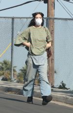 SCOUT WILLIS Out Wears a Face Mask Amid Wildfires in Los Angeles 01/10/2025
