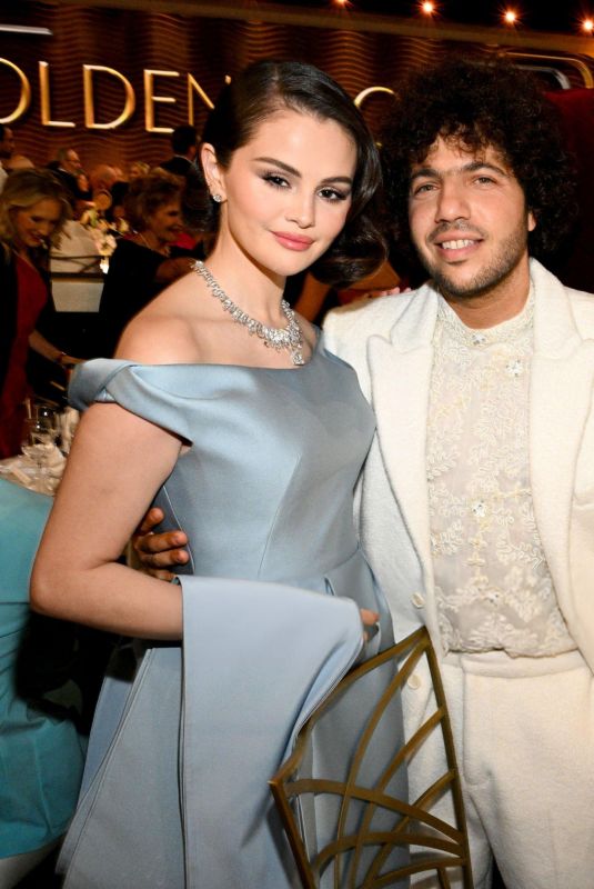 SELENA GOMEZ and Benny Blanco at 82nd Annual Golden Globes Awards in Beverly Hills 01/05/2025