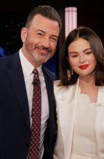 SELENA GOMEZ at Jimmy Kimmel Live, January 2025
