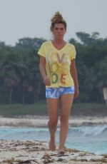 SHANIA TWAIN and Frederic Thiebaud Out at a Beach in Tulum 01/22/2025