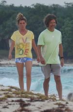 SHANIA TWAIN and Frederic Thiebaud Out at a Beach in Tulum 01/22/2025