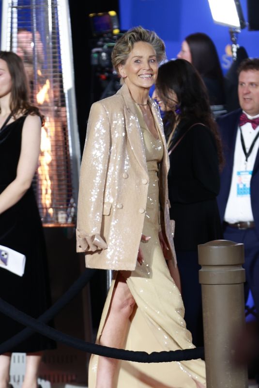 SHARON STONE Arrives at 36th Annual Palm Springs International Film Festival Film Awards at Palm Springs Convention Center 01/03/2025