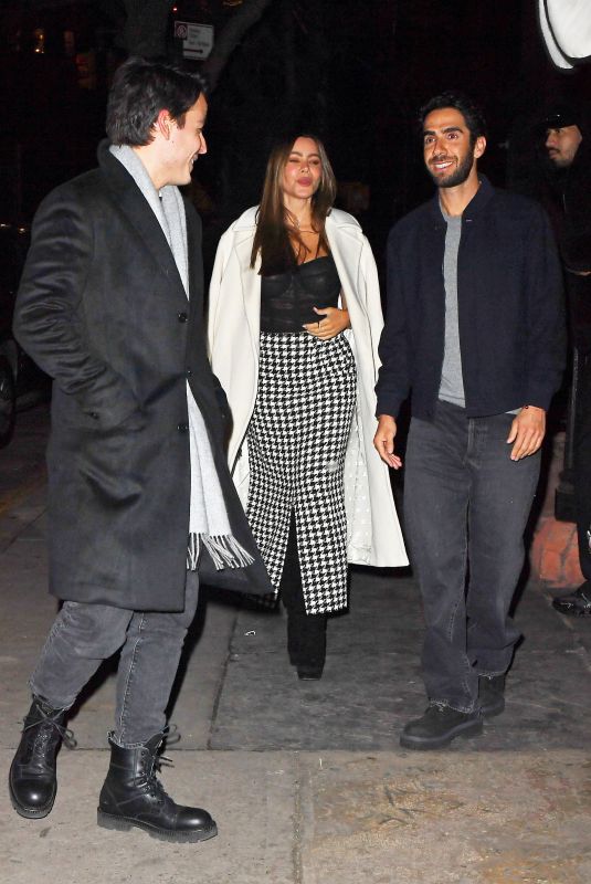 SOFIA VERGARA Out with Her Son Manolo and a Friend in New York City 01/13/2025