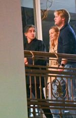 SVETLANA USTINOVA and Ilya Stewart at Sushi Park in West Hollywood 01/17/2025