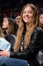 SYDNEY SWEENEY at New York Knicks vs Brooklyn Nets Game at Barclays Center in Brooklyn 01/21/2025