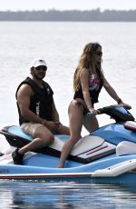 SYDNEY SWEENEY in Bikini Jet Skiing and Boating with Friends Before New Year