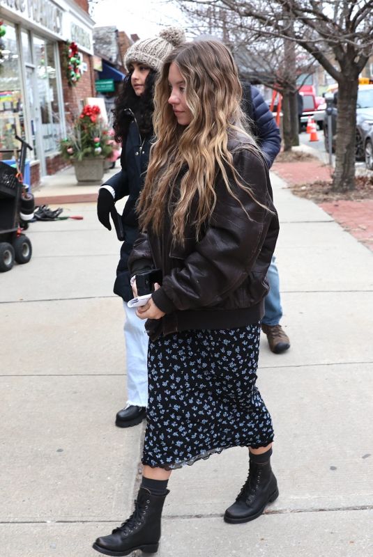 SYDNEY SWEENEY on the Set of Paul Feig
