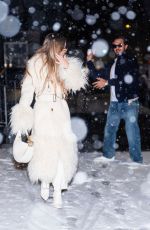 SYDNEY SWEENEY Stops for a Snowball Fight Out in New York 01/19/2025