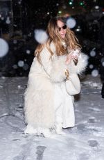 SYDNEY SWEENEY Stops for a Snowball Fight Out in New York 01/19/2025
