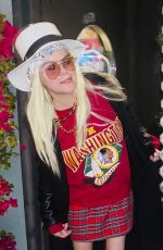 TARYN MANNING Arrives at Sancho