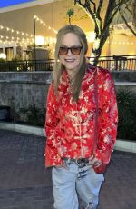 TARYN MANNING Stuns in Bold Red Ensemble for Dinner in Low Desert 01/22/2025