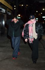 TATE MCRAE and Kid Laroi Out for Dinner at Bar Pitti in New York 01/17/2025