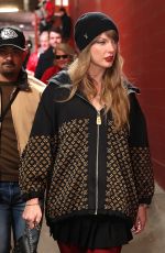 TAYLOR SWIFT Arrives at AFC Championship Game at Arrowhead Stadium in Kansas City 01/26/2025