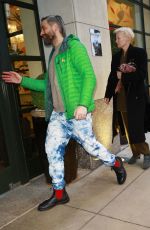 TILDA SWIINTON and Sandro Kopp Arrives at Their Hotel in New York 01/07/2025