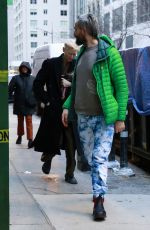 TILDA SWIINTON and Sandro Kopp Arrives at Their Hotel in New York 01/07/2025
