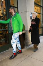 TILDA SWIINTON and Sandro Kopp Arrives at Their Hotel in New York 01/07/2025