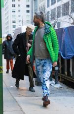 TILDA SWIINTON and Sandro Kopp Arrives at Their Hotel in New York 01/07/2025