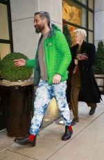 TILDA SWIINTON and Sandro Kopp Arrives at Their Hotel in New York 01/07/2025