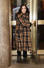 VANESSA CARLTON Leaves NBC Rockefeller Studios in New York City 01/15/2025