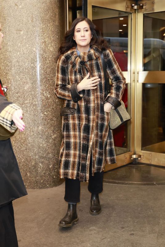 VANESSA CARLTON Leaves NBC Rockefeller Studios in New York City 01/15/2025