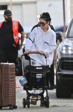 VANESSA HUDGENS and Cole Tucker at Burbank Airport 01/08/2025