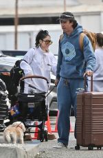 VANESSA HUDGENS and Cole Tucker at Burbank Airport 01/08/2025