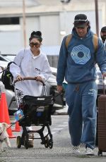 VANESSA HUDGENS and Cole Tucker at Burbank Airport 01/08/2025