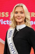 VICTORIA KJAER Miss Universe 2024 at Despierta America Morning Show in Doral 01/22/2025