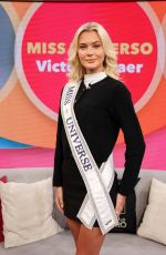 VICTORIA KJAER Miss Universe 2024 at Despierta America Morning Show in Doral 01/22/2025