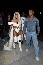VICTORIA MONET Arrives at Bar Marmont in Los Angeles 11/01/2024