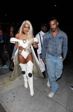 VICTORIA MONET Arrives at Bar Marmont in Los Angeles 11/01/2024