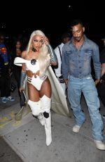 VICTORIA MONET Arrives at Bar Marmont in Los Angeles 11/01/2024