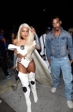 VICTORIA MONET Arrives at Bar Marmont in Los Angeles 11/01/2024