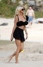 VICTORIA SILVSTEDT Out at a Beach in St Barths 01/12/2025