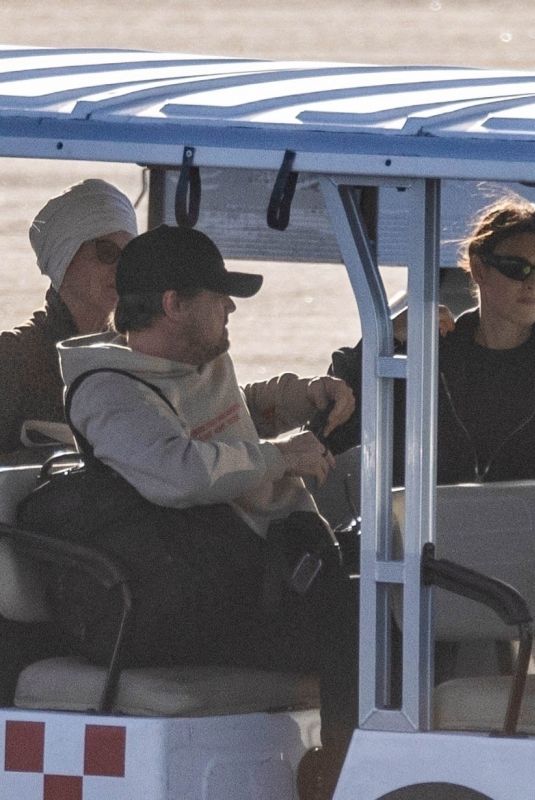 VITTORIA CERETTI and Leonardo DiCaprio Escape LA Wild Fires Along with His Parents 01/10/2025