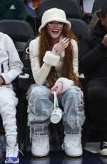 WINNIE HARLOW at Washington Wizards Game at Capital One Arena in Washington, D.C. 01/12/2025