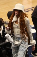 WINNIE HARLOW at Washington Wizards Game at Capital One Arena in Washington, D.C. 01/12/2025