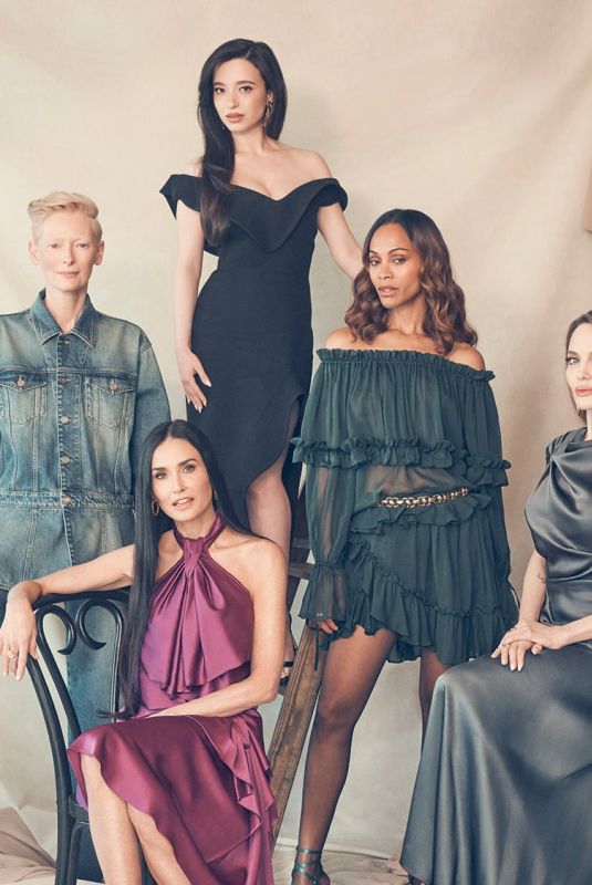 ZENDAYA, DEMI MOORE, MIKEY MADISON, ZOE SALDANA, ANGELINA JOLIE and TILDA SWINTON for The Hollywood Reporter, January 2025