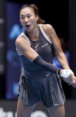 ZHENG QINWEN at Australian Open - Day 4 in Melbourne 01/15/2025